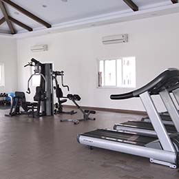 Gym: Fully functional gym to stay fit at Concord Gachibowli Serviced Apartment