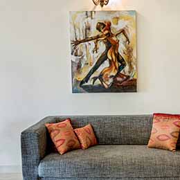 Bold Artwork: Bold art work in a serene setting at Concord Casablanca Serviced Apartment